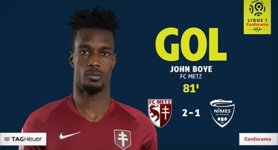 John Boye Propels FC Metz To Victory Against Nmes In French Ligue 1