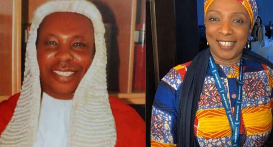 Justice Tanko Amadu Omoro and Aisha Salifu