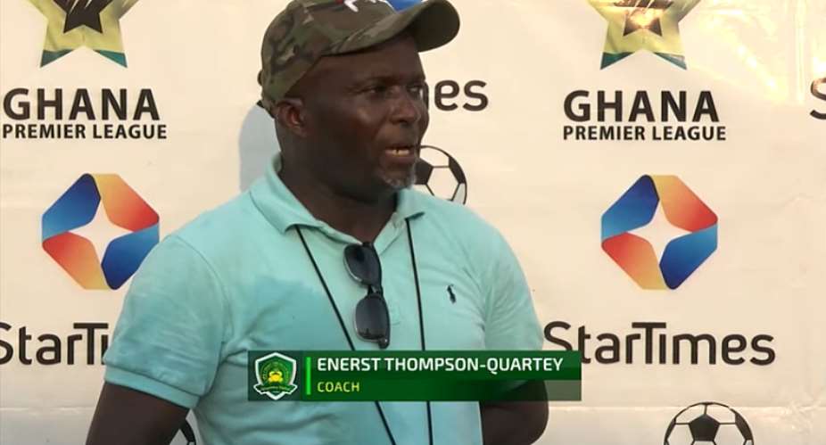 Our top six ambition has not changed - Ebusua Dwarfs coach Ernest Thompson