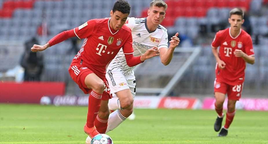 Bayern-Youngster Musiala li. im Spiel gegen Union BerlinImage credit: Getty Images
