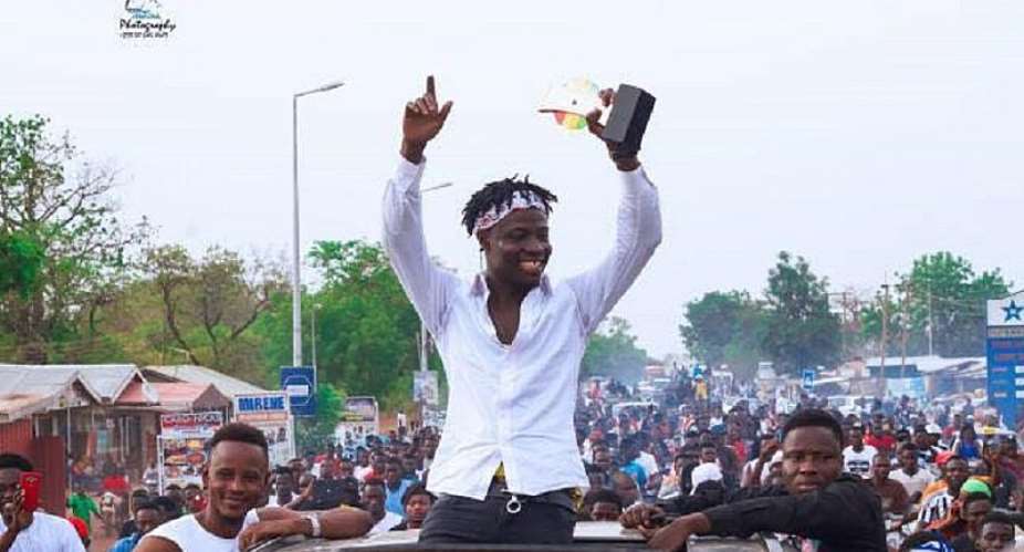 #VGMAS2017 – Photos: Fancy Gadam Returns To Tamale To A Heroic Welcome