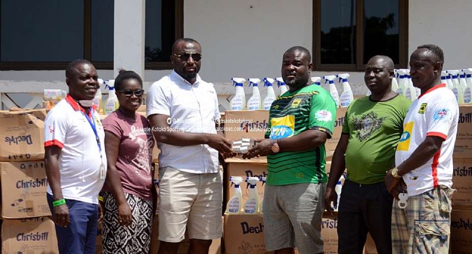 Kotoko NCC Donates GH10,000, Hand Sanitizers To Help Club Fight Covid-19