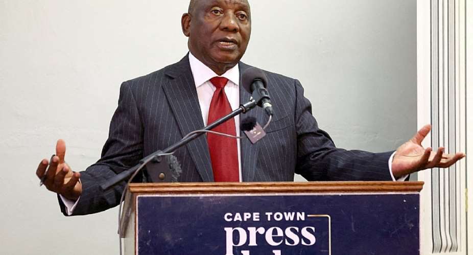 On April 3, South African President Cyril Ramaphosa, seen here addressing the Cape Town Press Club in February, signed the Judicial Matters Amendment Act 2023, which includes a provision repealing the common law relating to the crime of defamation. Photo: ReutersEsa Alexander