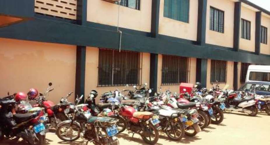Madina Divisional Command impounds 50 motorbikes