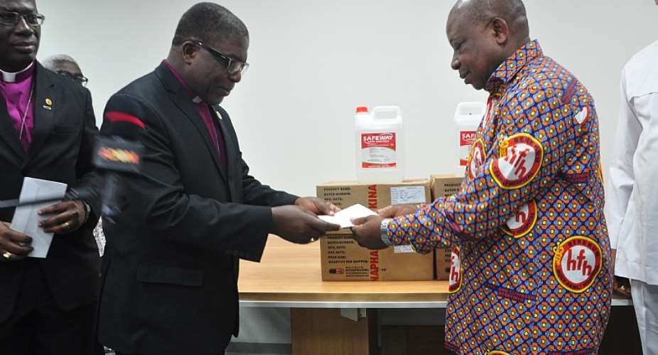 COVID-19: The Methodist Church Ghana Donates To Government And Health Agencies