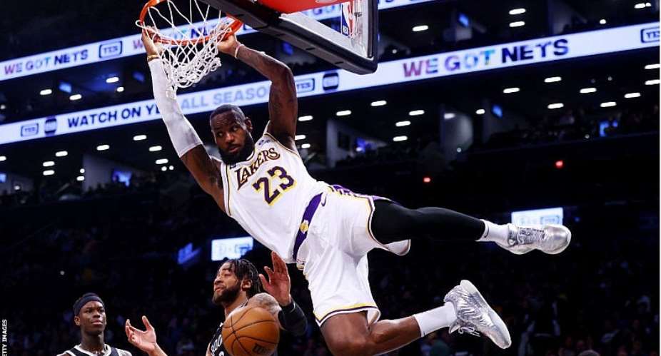NBA: LeBron James leads Los Angeles Lakers to dominant win against Brooklyn Nets