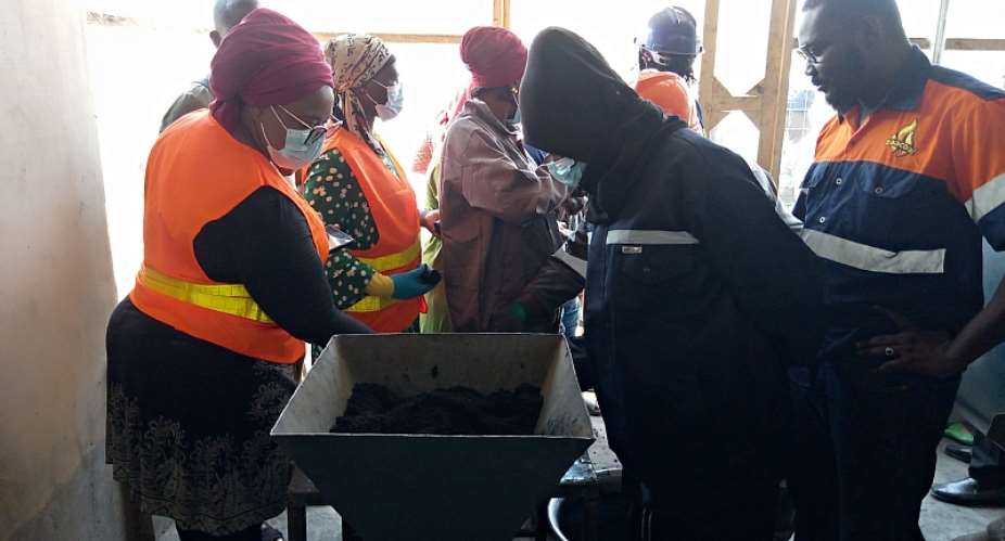 Upperlink Consult trains women on briquette production in Wa