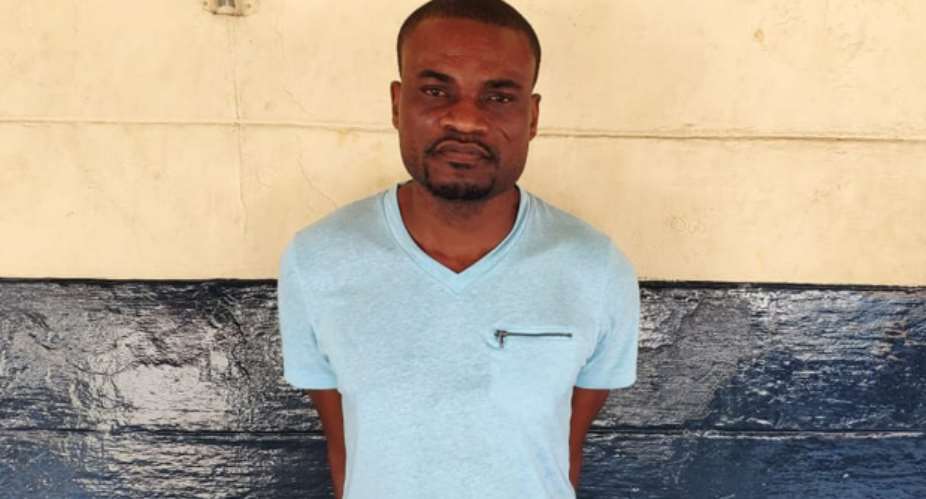 Francis Kojo Mudor in police custody
