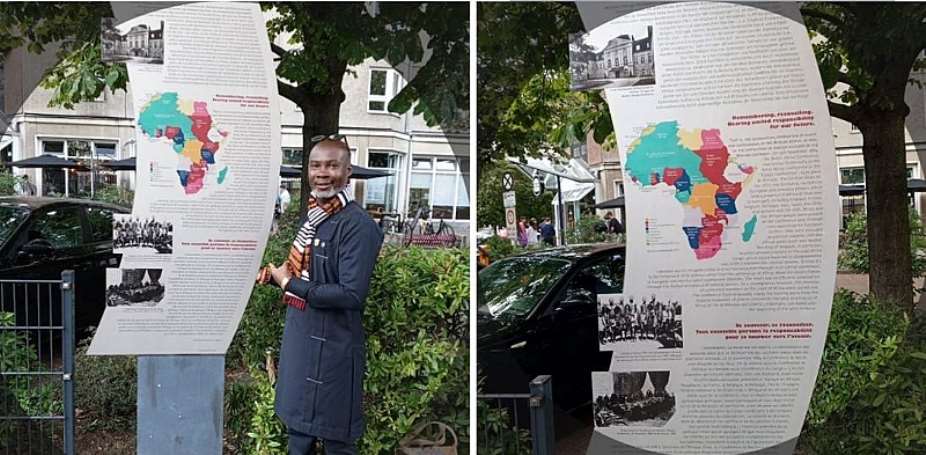 The 1884 Berlin Conference Marker in 2025 before it was mysteriously removed in 2026