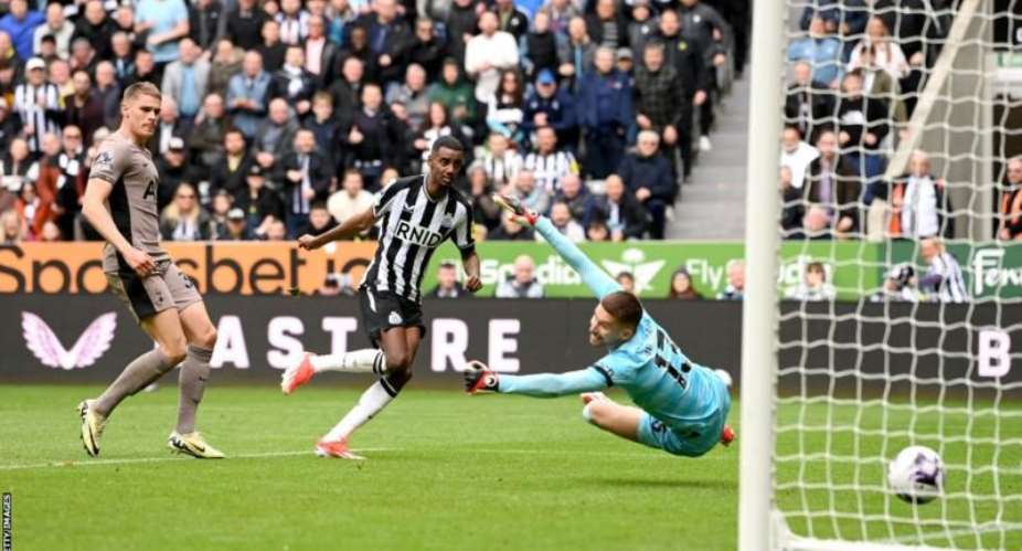 Newcastle striker Alexander Isak has 21 goals in 34 games in all competitions this season