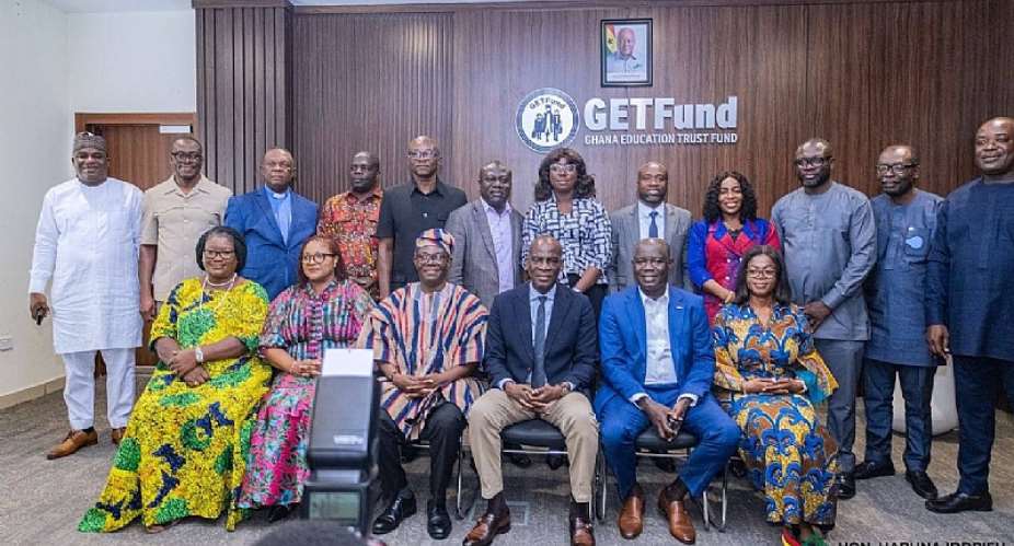 The Minister of Education, Haruna Iddrisu inaugurates the 7th Board of Trustees of the Ghana Education Trust Fund (GETFund)