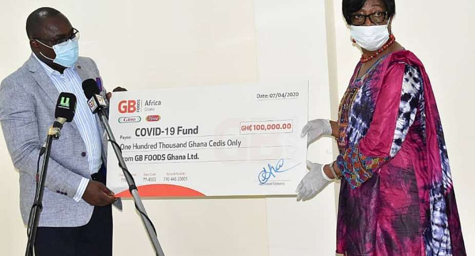 GB Foods Donate GHC100,000 Plus Goods To The COVID 19 Fund