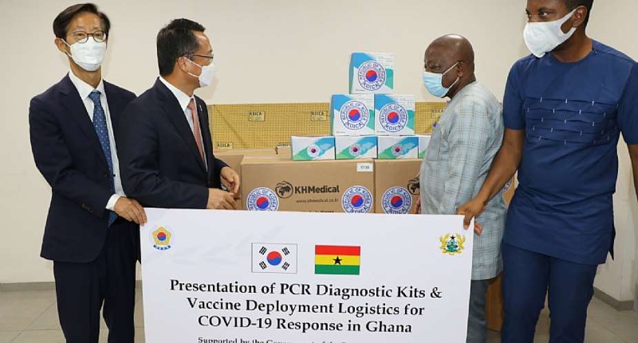Korean gov’t donates 63,000 PCR Diagnostic test kits, other items to Ghana