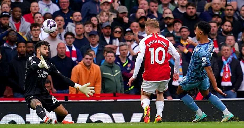 Arsenal title hopes hit as Aston Villa strike late to earn deserved Emirates win