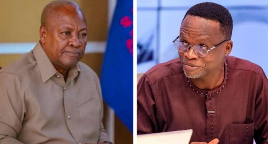 Dr George Domfehleft and President John Dramani Mahama