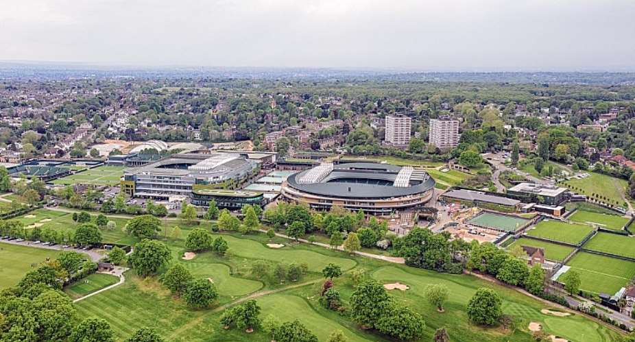 The golf course in the foreground has been acquired by Wimbledon for future development.Image credit: Getty Images