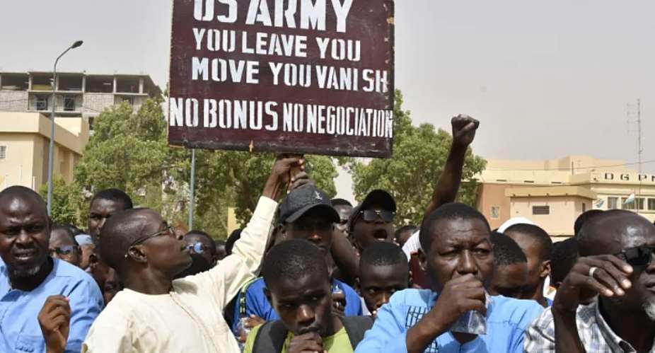 Hundreds hit streets in Niger demanding departure of US troops
