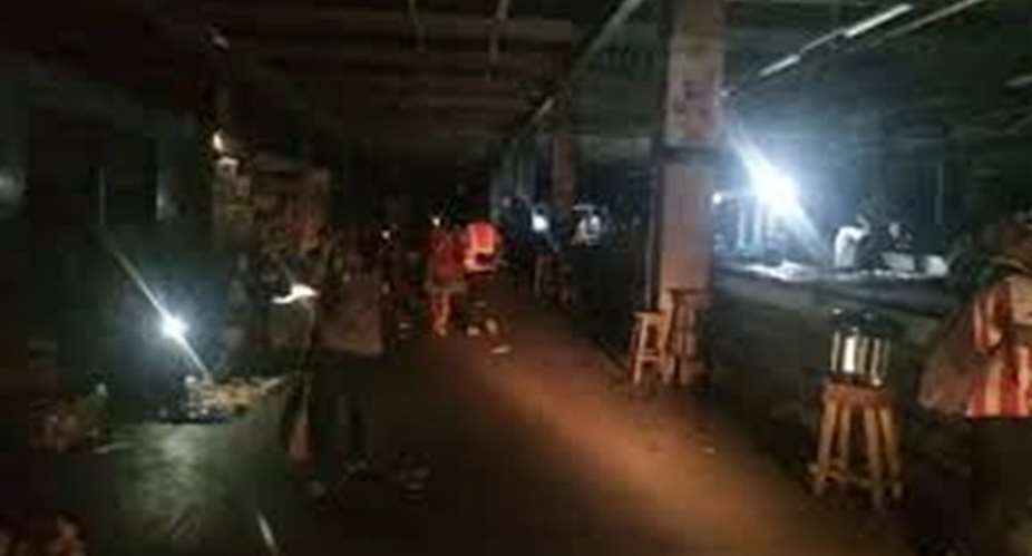 Kumasi Kejetia Market plunged into darkness as ECG disconnects power over GHS6million debt