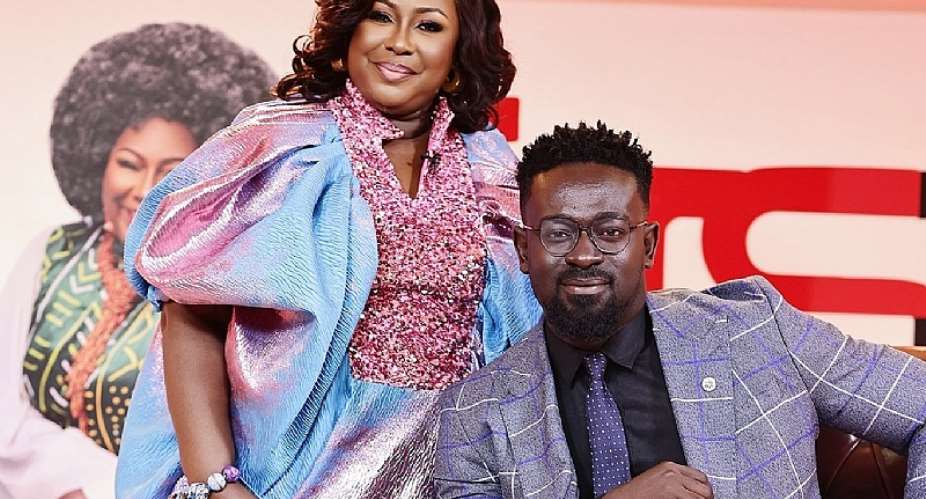 Kobby Kyei and Oheneyere Gifty Anti in a pose for photography