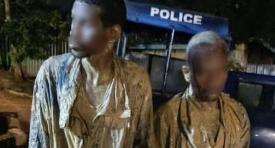 The two suspected armed robbers