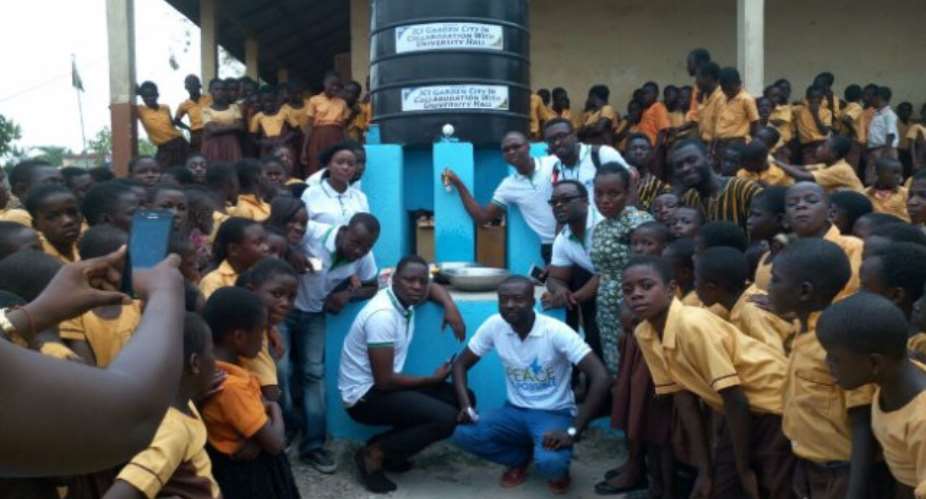 Relief at last as Kwadaso Cluster of Schools gets water reservoir