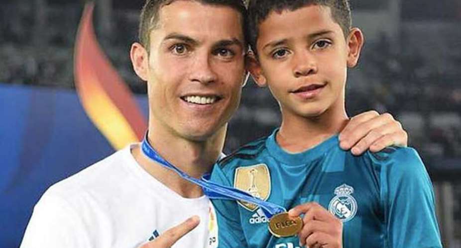 Cristiano Ronaldo and son