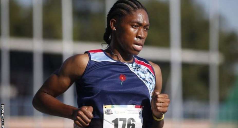 Caster Semenya is a two-time Olympic champion in the 800m