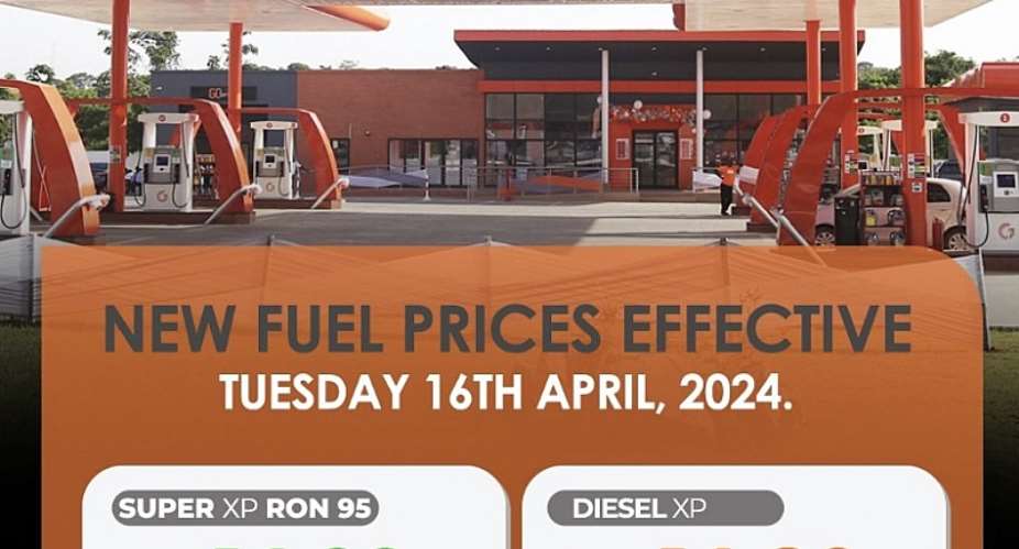 GOIL increases fuel prices again, diesel sells GHC14.80, GHC14.99 per litre of petrol