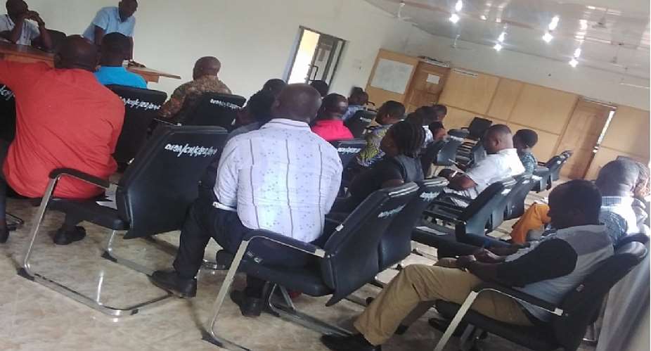 Dormaa East DCE meets institutional and unit heads for first time after endorsement