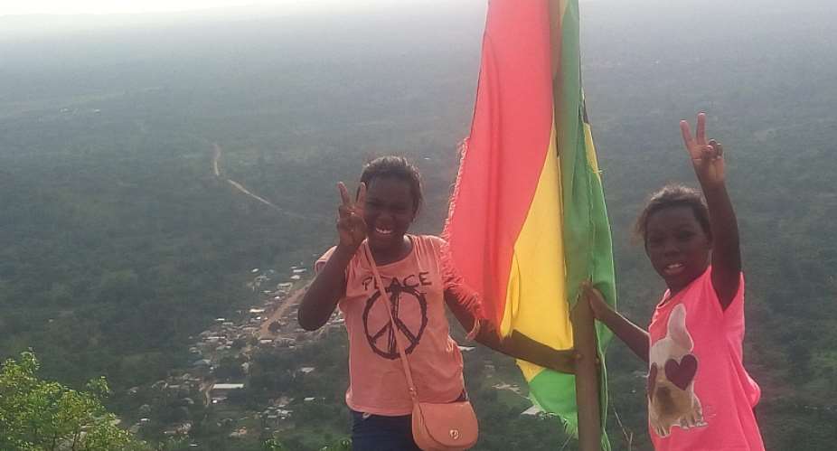 Two sisters conquer Mount Afadjato on Easter Sunday