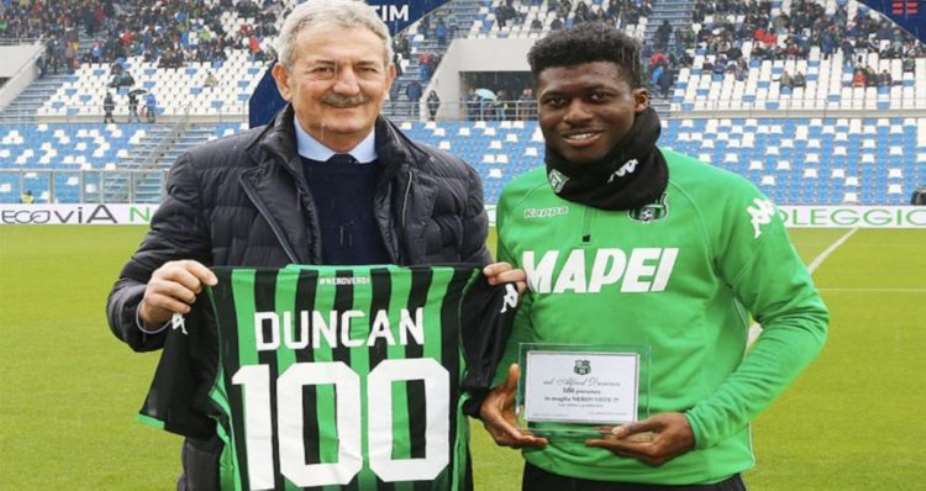 Alfred Duncan Celebrates Century Of Serie A Matches