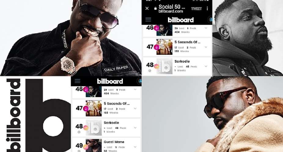 Sarkodie featured On Billboards Social 50