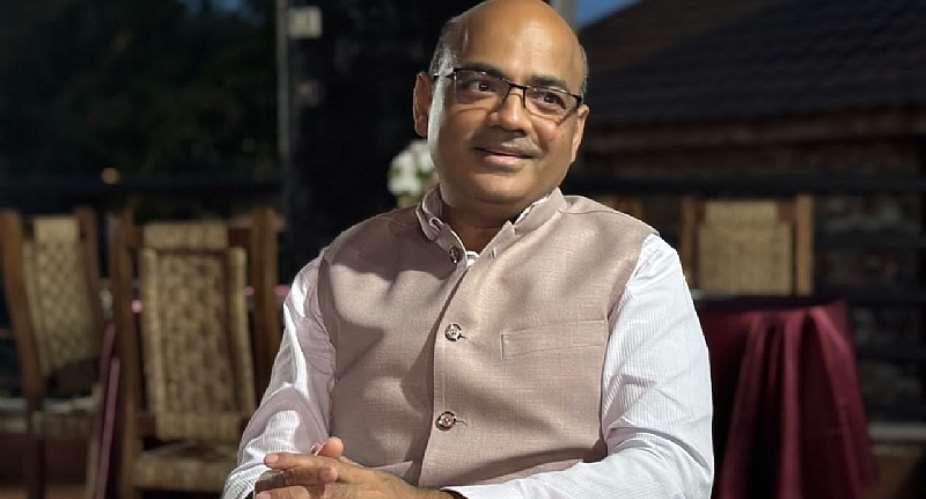 H.E Manish Gupta, India High Commissioner to Ghana at an engagement with the media in the Volta Region