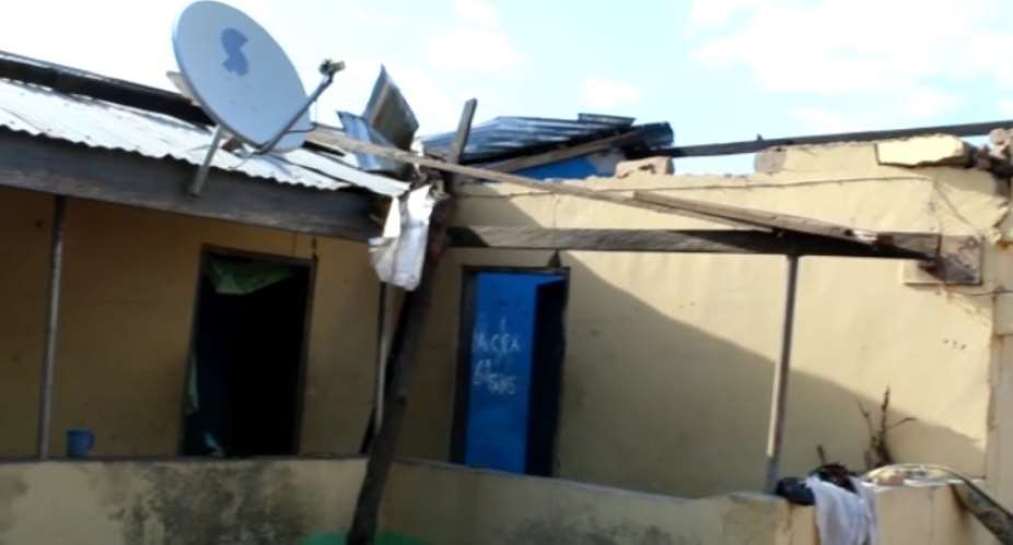 Rainstorm rip off roofs of over 90 buildings in Damango