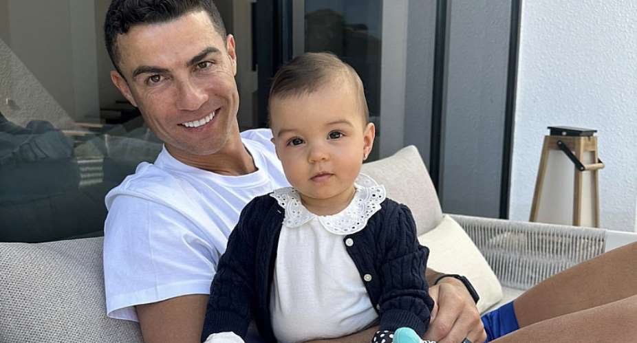Portuguese football icon, Cristiano Ronaldo and one-year-old baby