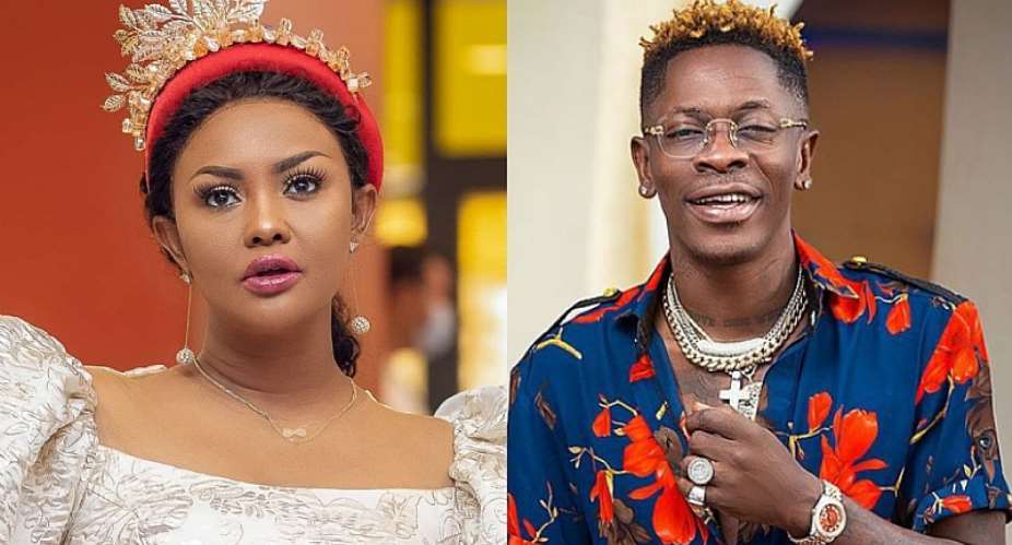 Nana Ama McBrown left and Nana Ama McBrown