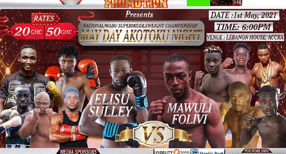 Euroka Boxing Promotions presents May Day Akotoku at Lebanon House