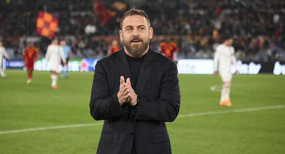 ROME, ITALY - APRIL 18: AS Roma coach Daniele De Rossi during the UEFA Europa League 202324 Quarter-Final second leg match between AS Roma and AC Milan at Stadio Olimpico on April 18, 2024 in Rome, Italy. Photo by Luciano RossiAS Roma via Getty ImagesImage credit: Eurosport