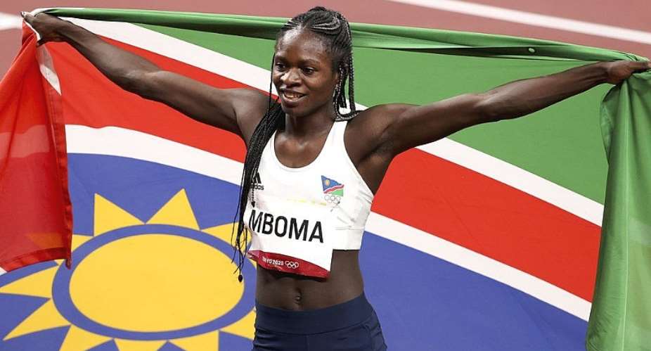 GETTY IMAGESImage caption: Christine Mboma became the first Namibian woman to win an Olympic medal when she took silver in the 200m in Tokyo in 2021