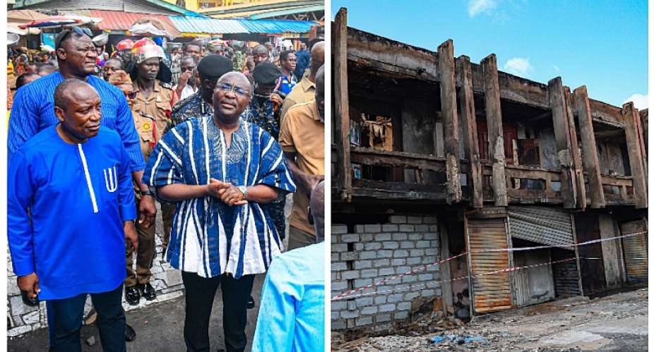 Government will replace burnt Madina shops with a new three-story, 120-store facility — Bawumia