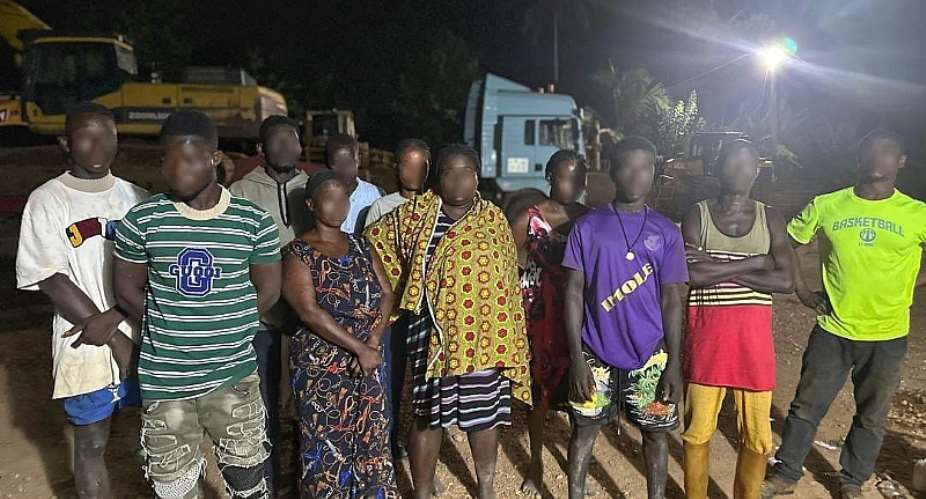 Galamsey: Police arrest 39 suspects, impound 17 excavators