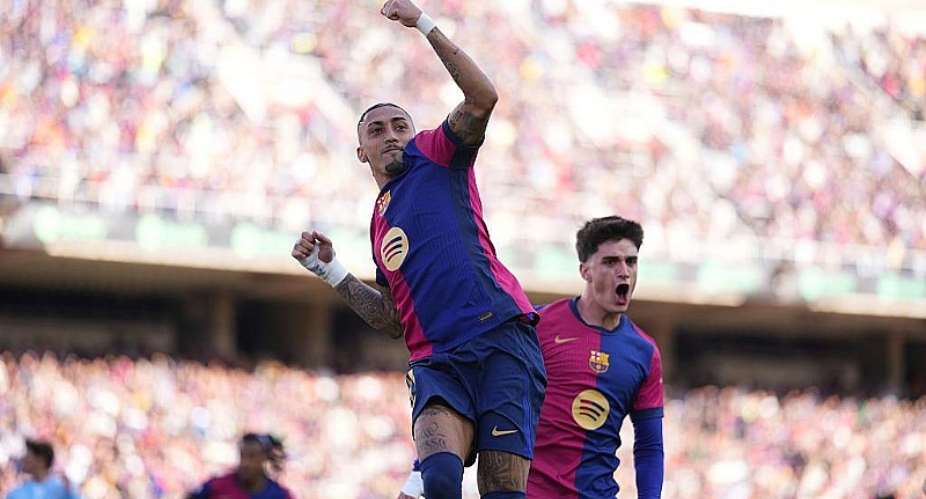Getty ImagesImage caption: Raphinha been involved in 50 goals for Barcelona in all competitions this season