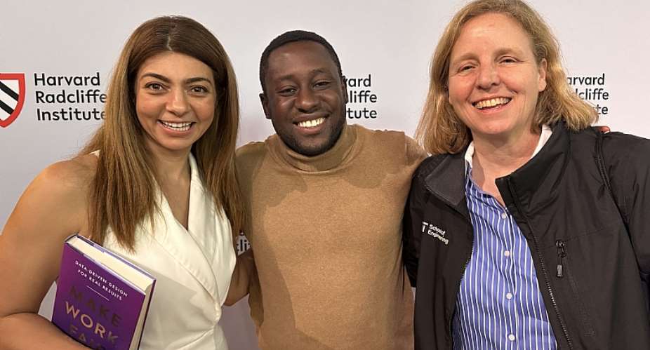 At Harvard Radcliffe with keynote speaker Rana el Kaliouby and former U.S. CTO Megan Smith, advancing critical conversations on equity, ethics, and representation in AI.