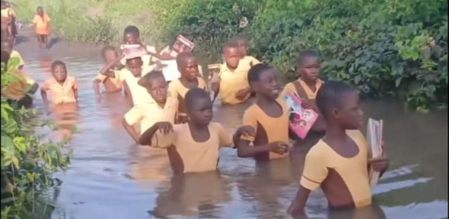 VRM Demands Urgent Action as Avetakpo Pupils Risk Their Lives toAccess Education