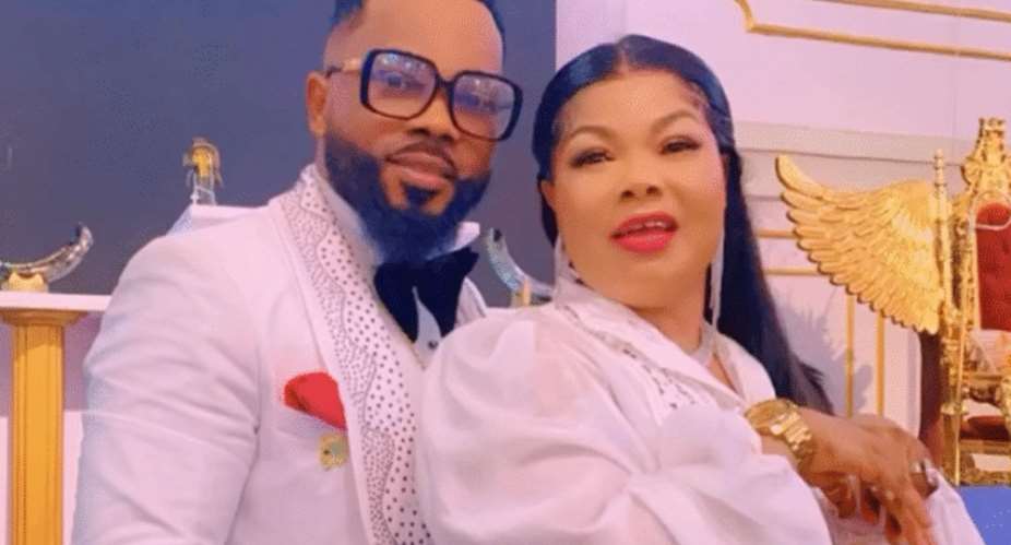 Nana Agradaa and her husband, Mr. Asiamah