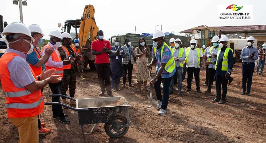 Akufo Addo Commends Ghana Covid-19 Private Sector Fund For Sponsoring Infectious Diseases Treatment And Isolation Facility At Ga East Hospital