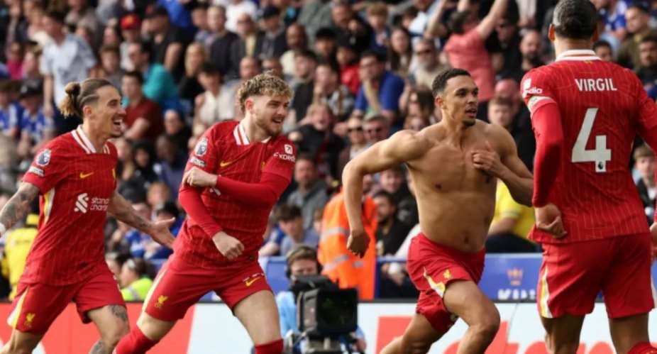 PL: Alexander-Arnold grabs late winner for Liverpool as Leicester suffer relegation