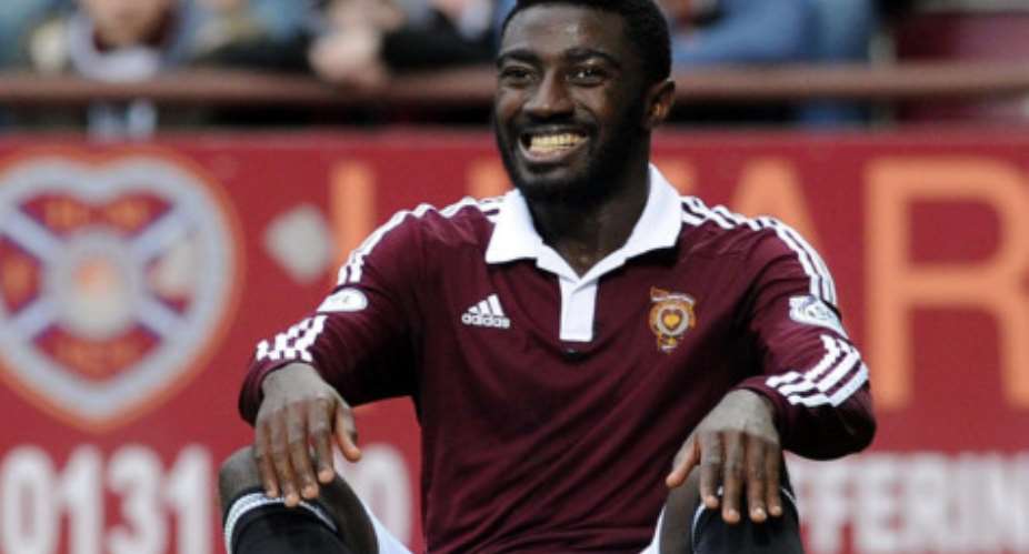 Ghanaian midfielder Prince Buaben major doubt for Hearts' clash against Partick Thistle with a groin injury