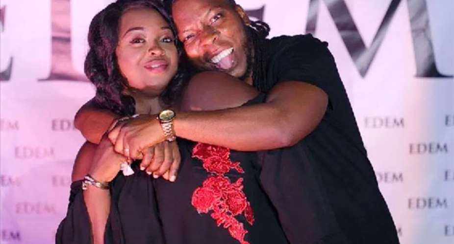 Edem with his wife Stacy Osekere