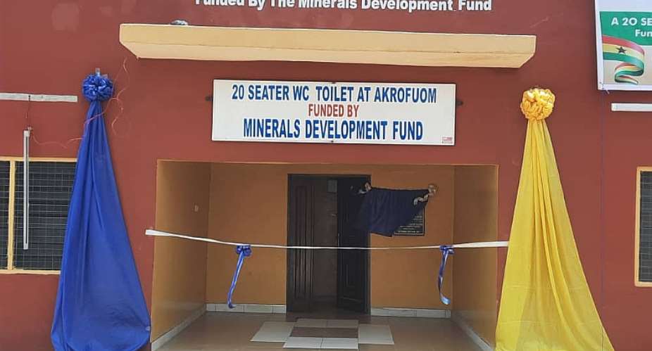 Adansi Akrofuom:90-year-old toilet facility replaced through MDF